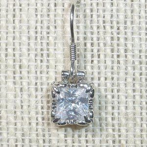 Silpada W0975 Sterling Silver CZ Uptown SINGLE Earring Square Replacement